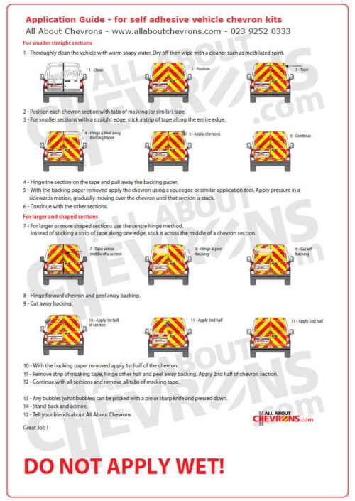 Chevrons application guide